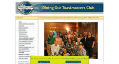 Desktop Screenshot of diningouttoastmasters.org